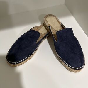 Suede Never Worn Club Monaco Navy Espadrilles